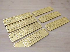 Engraved Brass Door Plaque – Custom Logo and Text Design