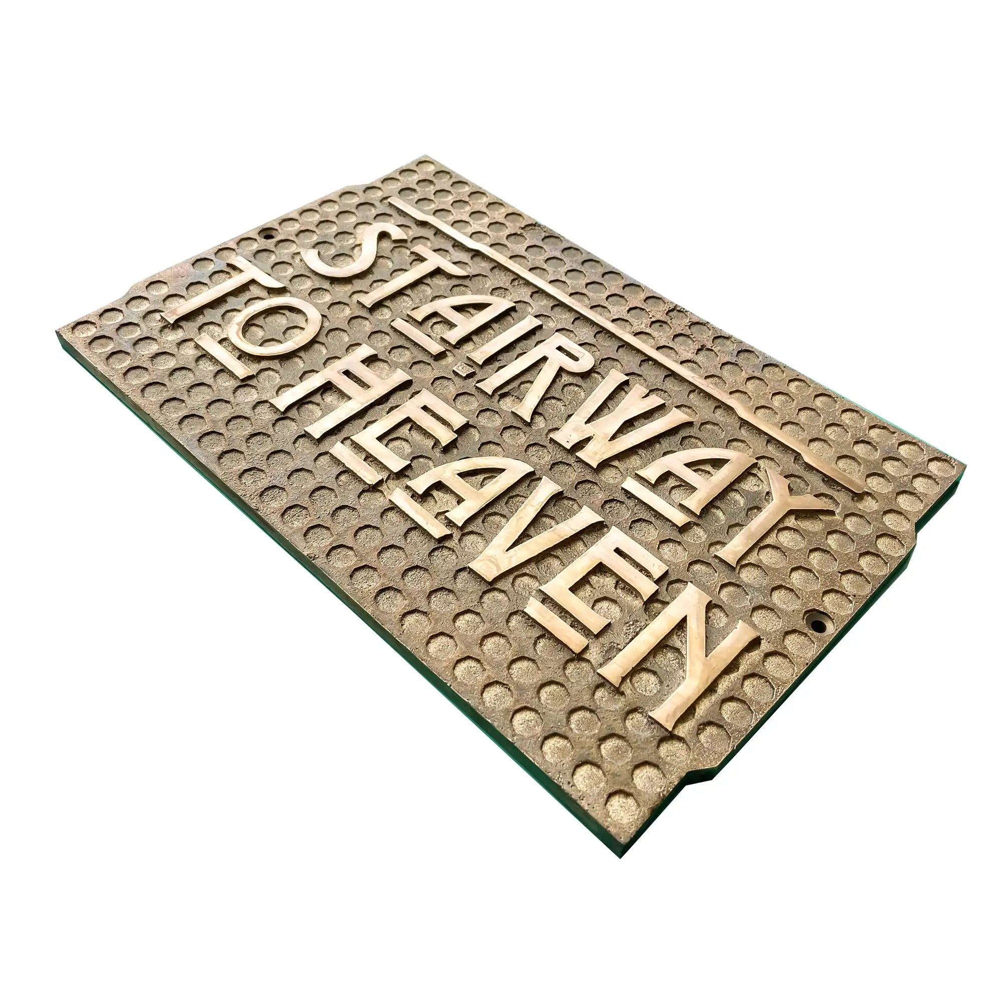 Solid brass name plaque custom