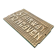 Solid brass name plaque custom