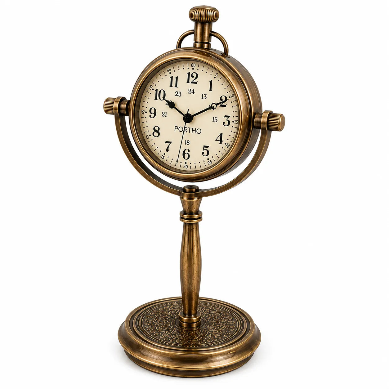 Antique anniversary clock front view