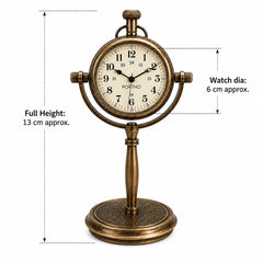 Desk clock size and dimensions infography
