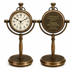 Personalised anniversary desk clock ACP08