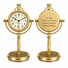 Personalized Brass Desk Clock BDC61
