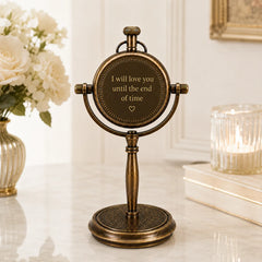 Brass desk clock lifestyle display