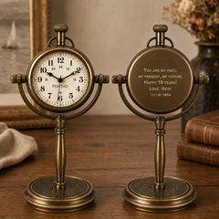 Personalized anniversary clock with custom message