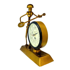 Brass Sculpture Desk Clock ADC0055