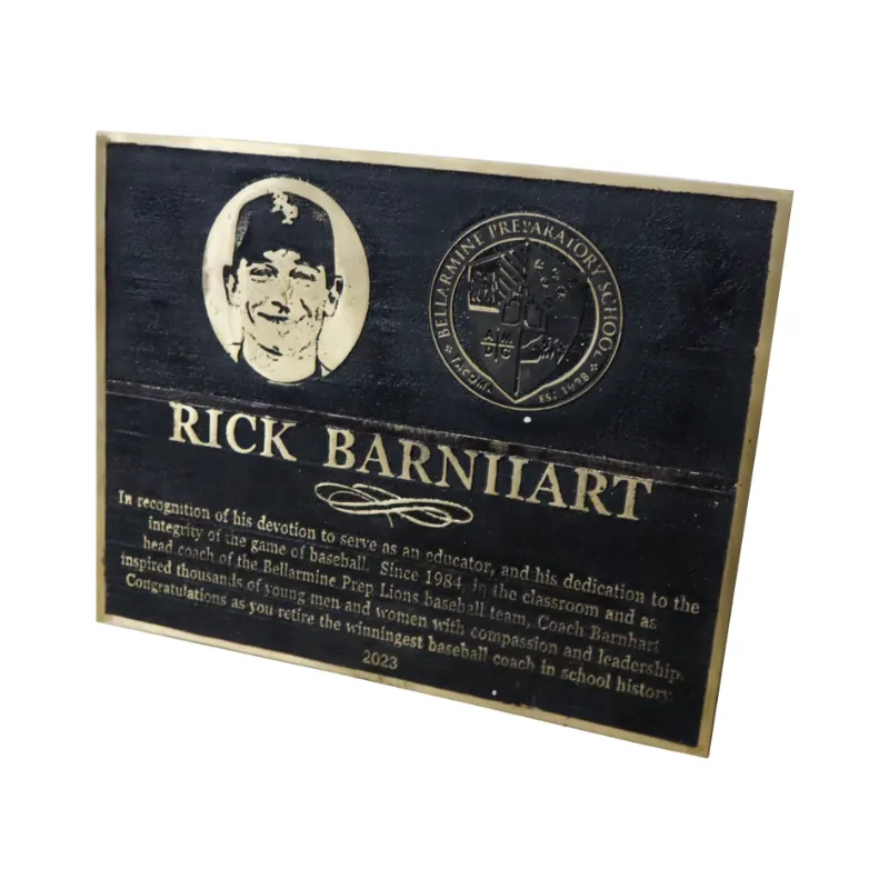 commemorative bronze plaque