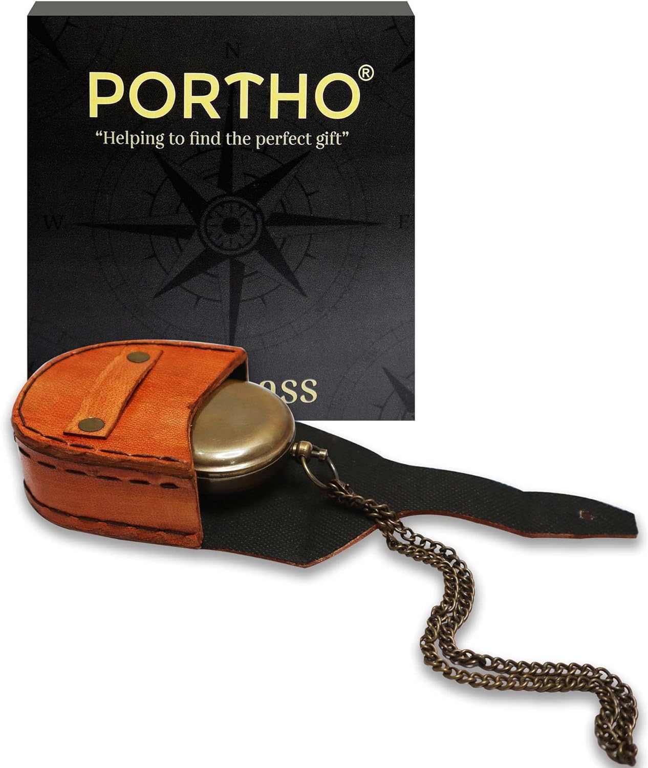 Sundial Compass with Leather Case BC0039