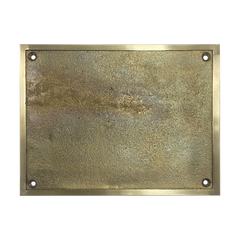 Blank Cast Brass Plaque Plate BBP022