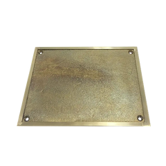 Blank Cast Brass Plaque Plate BBP022