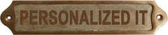 Letrero de puerta con placa de latón personalizado BPDS94