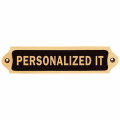 Custom Brass Plaque Door Sign CBP183