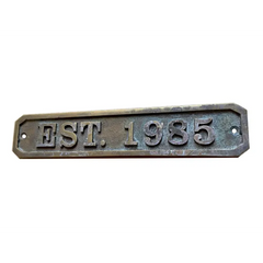 Placa de placa de letrero de puerta de latón fundido personalizada CBDP91