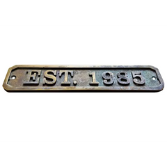 Placa de placa de letrero de puerta de latón fundido personalizada CBDP91