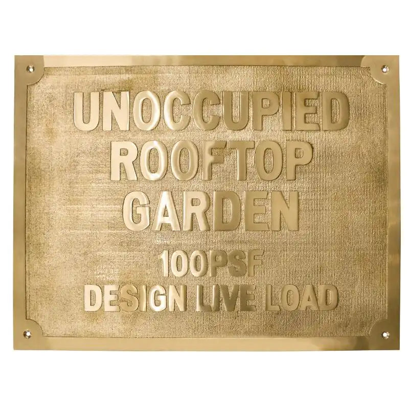 Custom Engraved Brass Plaque for Garden