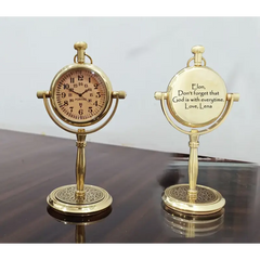 Custom Engraved Desk Clock Anniversary Gift BDC64