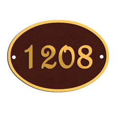 Custom Oval Brass Plaque Plate BP03