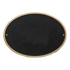 Custom Oval Shape Brass Plaque Plate OSBP69