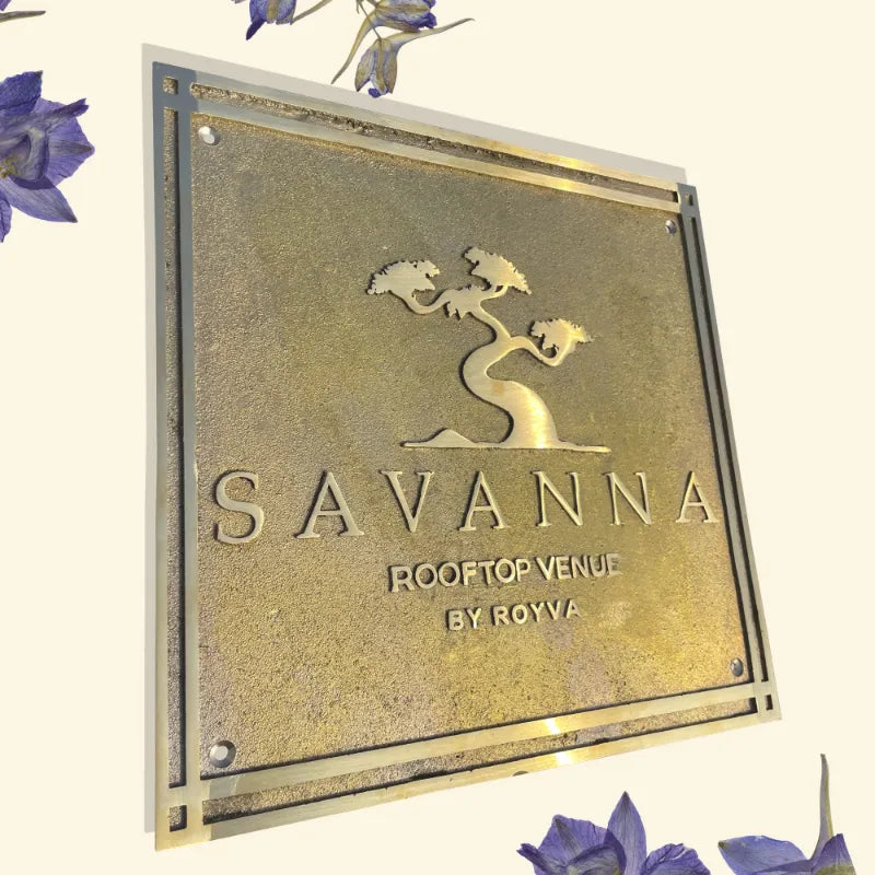 Custom Brass Sign for Home or Office