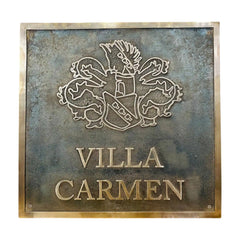Bronze Address Plaque – Custom Outdoor Address Sign