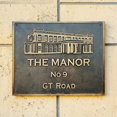 Plaque de plaque de mariage en laiton BWP131