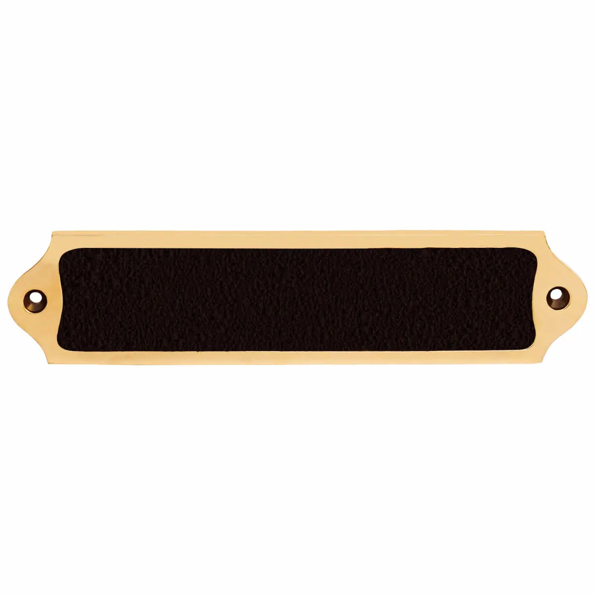 Black Coated Brass Nameplate for Home