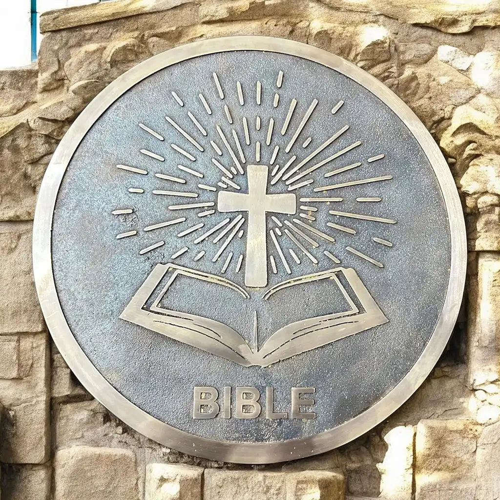 Bronze plaque for entrance |
Personalized bronze plaque sign