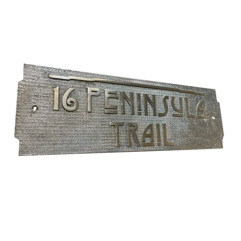 Custom engraved home address sign