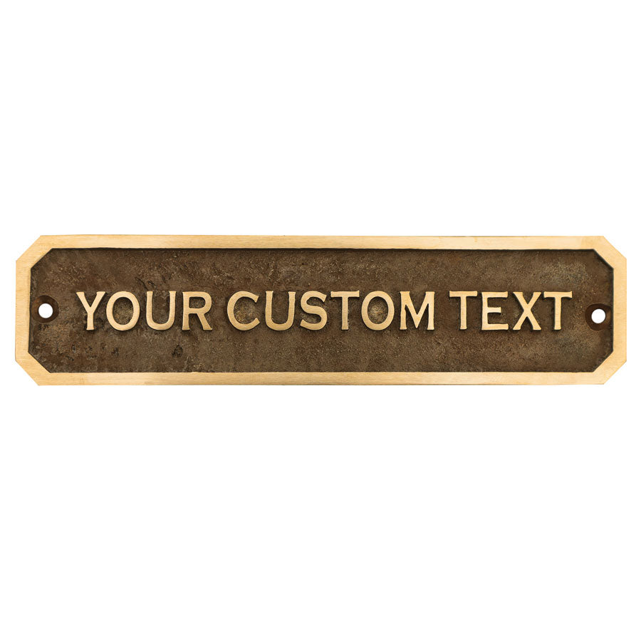 Custom Brass Door Sign – Personalized Engraved Address Plaque |
