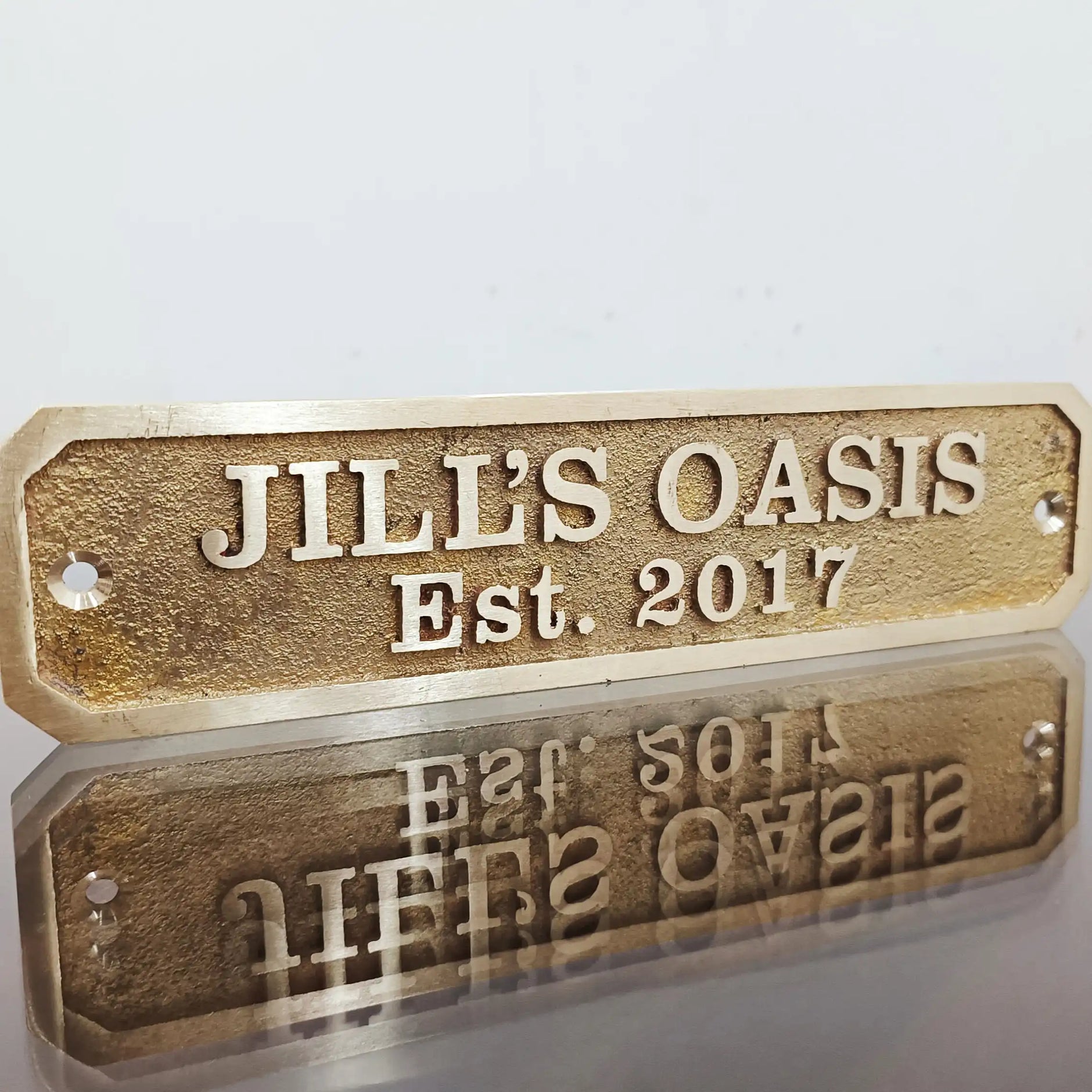 Personalized Engraved Brass Plate: Custom Name, Memorial Plaque Personalized Engraved Brass Plate: Custom Name, Memorial Plaque
