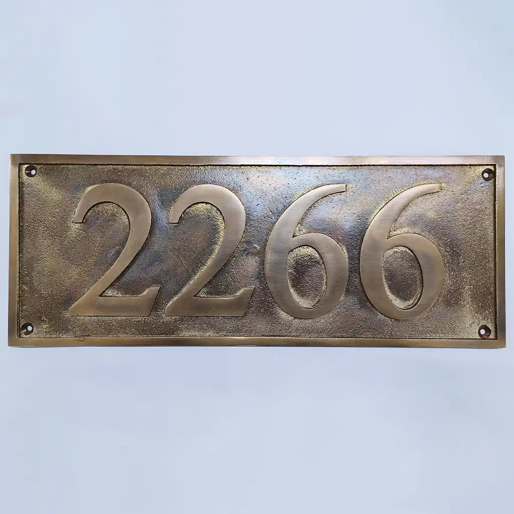 Bronze house number plate oil rubbed,
custom bronze house number plaque