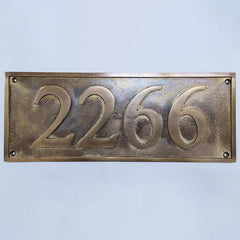 Bronze house number plate oil rubbed,
custom bronze house number plaque