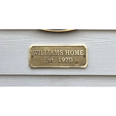 Customised Brass Plaque Plate CDBP92