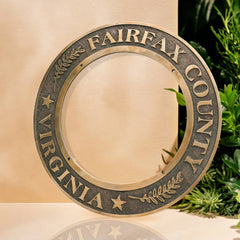 Round Seal Ring Brass Plaques