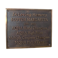 Bronze Memorial Plaque – Personalized Tribute Plaque
