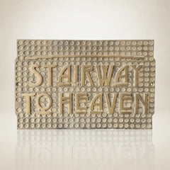 Custom brass name and address plaque