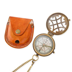 Designer Flat Brass Compass BC119