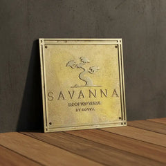 Custom Text Brass Plaque