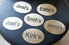 Engraved Brass Plates, custom engraved with your name and address