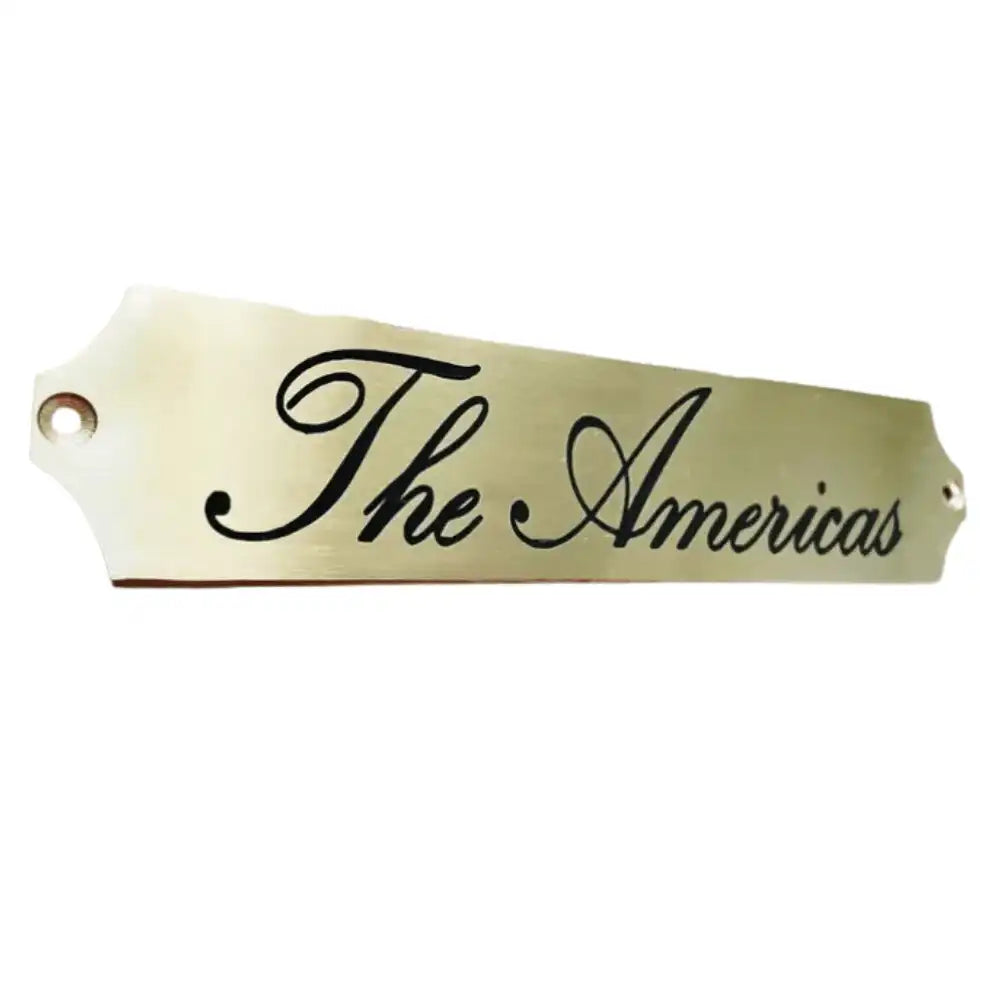 Weatherproof Engraved Brass Name Plate