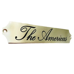 Weatherproof Engraved Brass Name Plate
