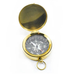 Flat Brass Compass BC114