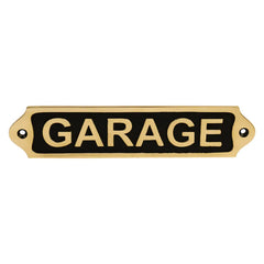 Plaque de garage en laiton 22x5 cm BP02
