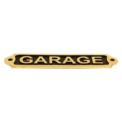 Garage Brass Plaque 22x5 cm BP02