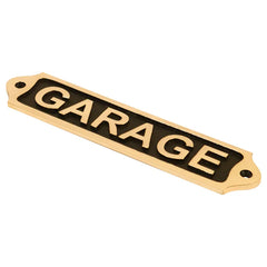 Garage Brass Plaque 22x5 cm BP02