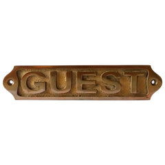 Guest Brass Plaques 22x5 cm