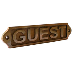 Guest Brass Plaques 22x5 cm