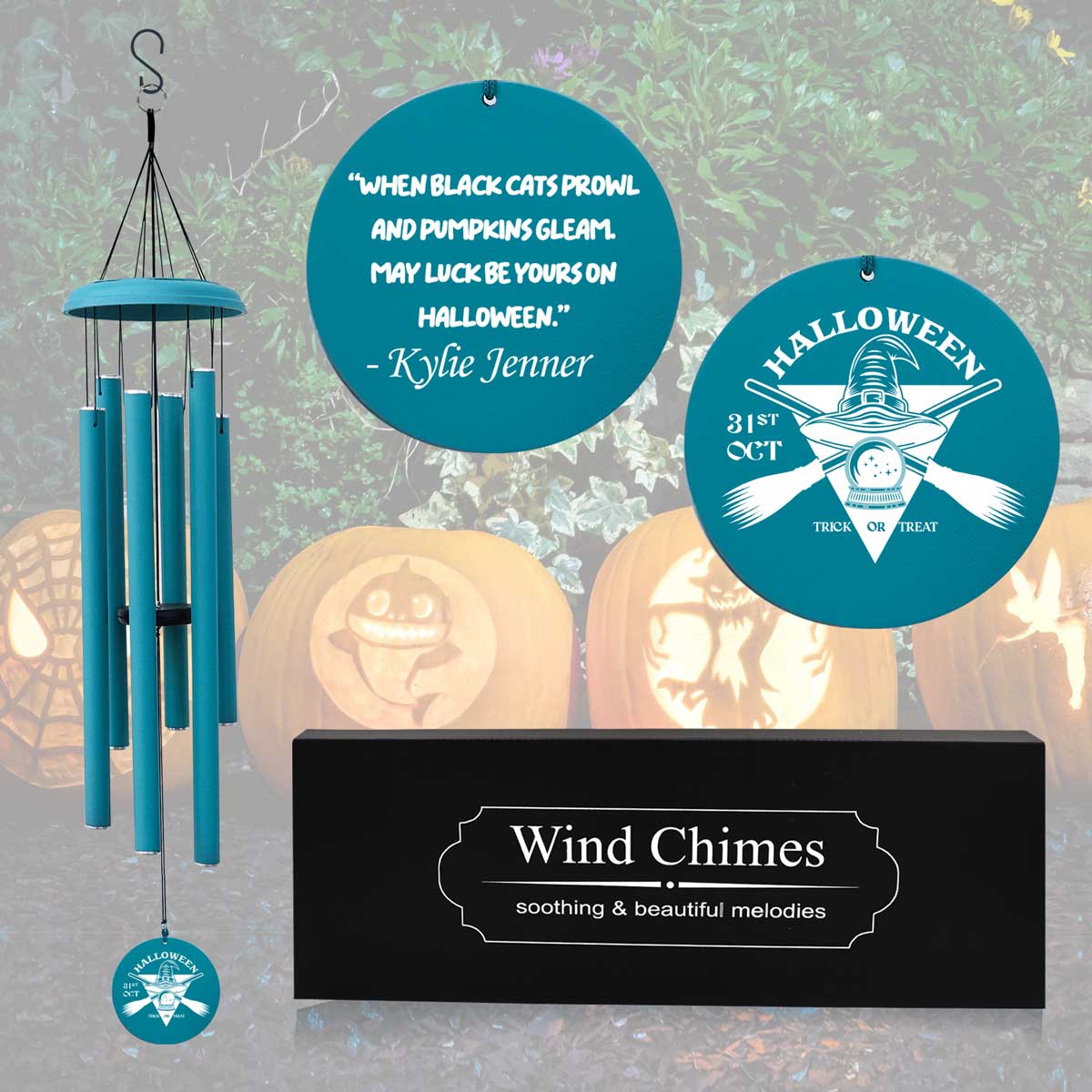 Personalized Wind Chime for Halloween Gift – Spooky Decor