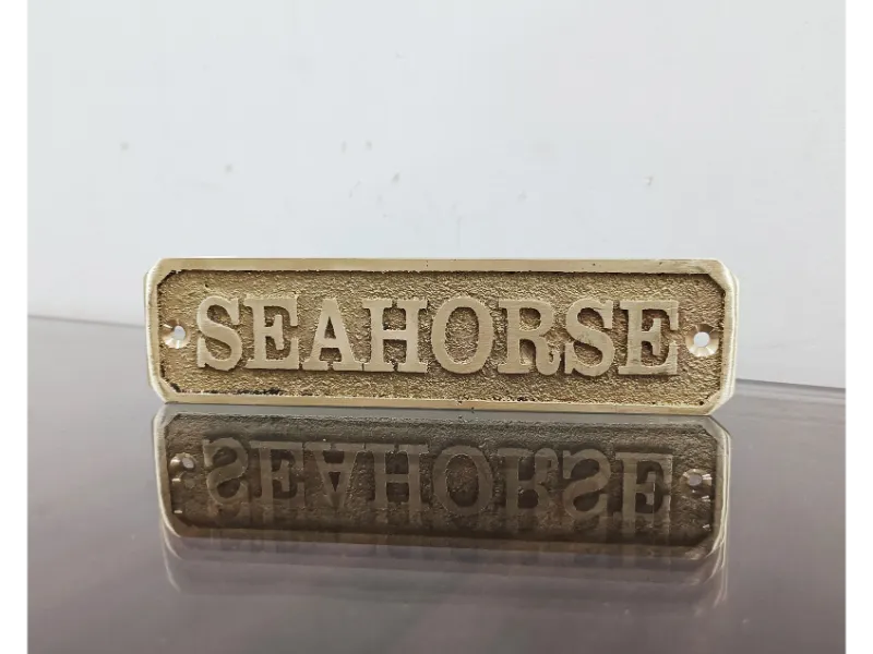Handcrafted Brass Address Plate – Oval and Rectangle Shape Options