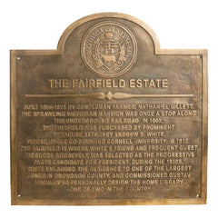 Historical Brass Plaque Plate HBP133
